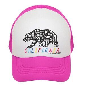 California Rainbow Bear‎ Kids Adjustable Trucker Hat 12-24M